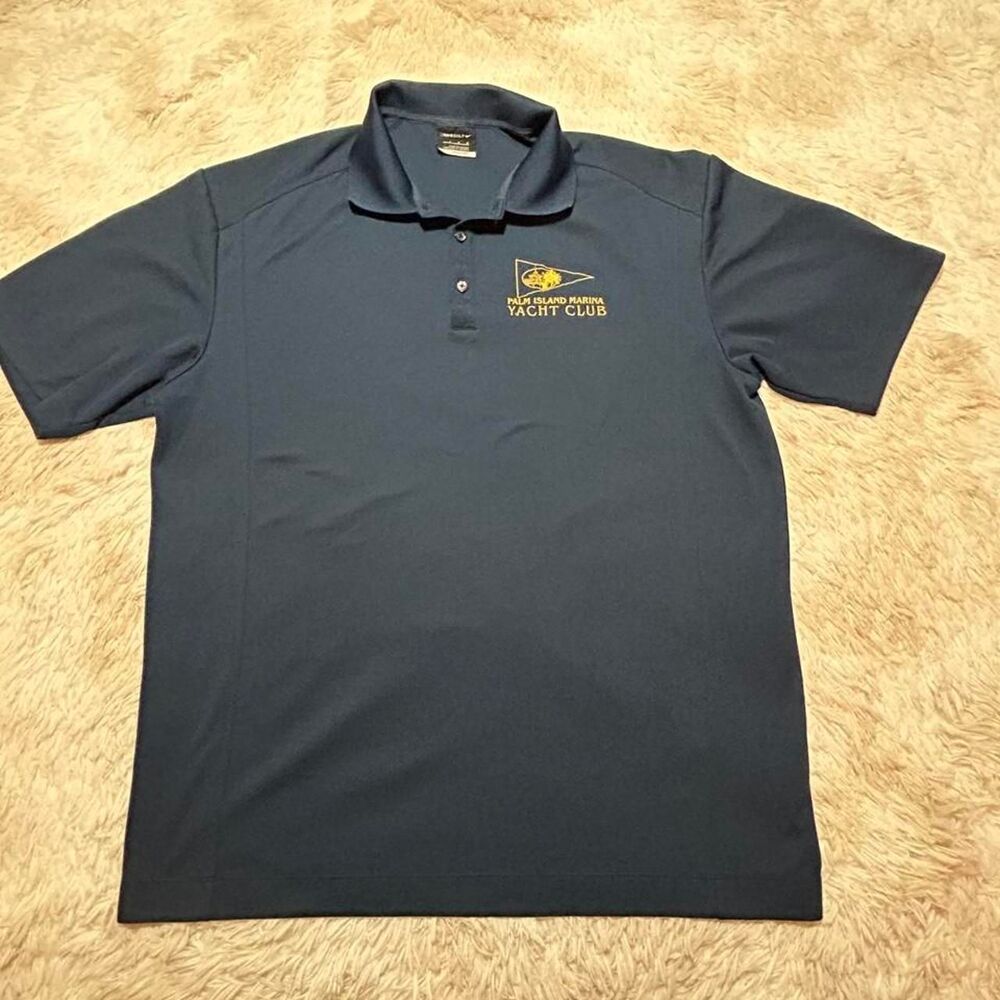 Nike Men's Blue and Navy Polo-shirts